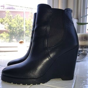Michael Kors leather wedge bootie. Worn 3-4 times